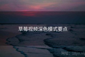 草莓视频深色模式要点