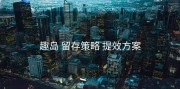 趣岛 留存策略 提效方案