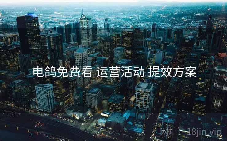 电鸽免费看 运营活动 提效方案