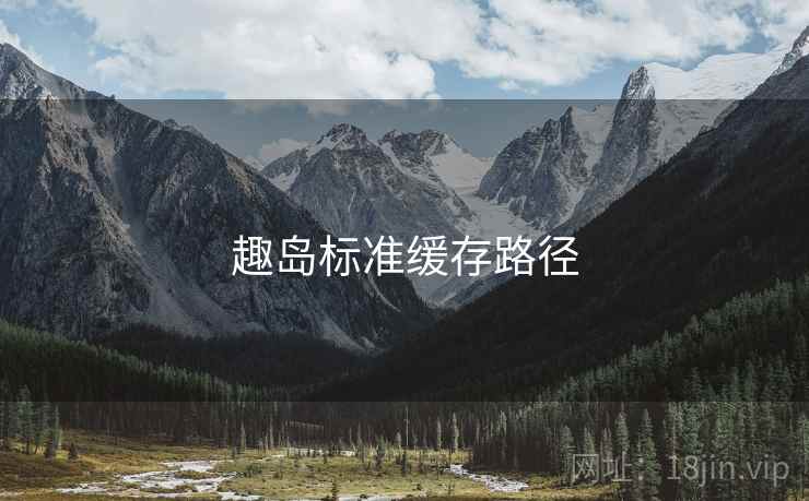 趣岛标准缓存路径