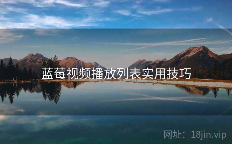 蓝莓视频播放列表实用技巧