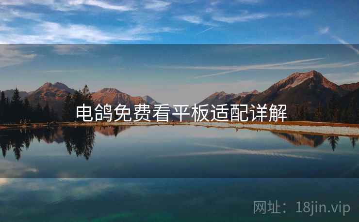 电鸽免费看平板适配详解