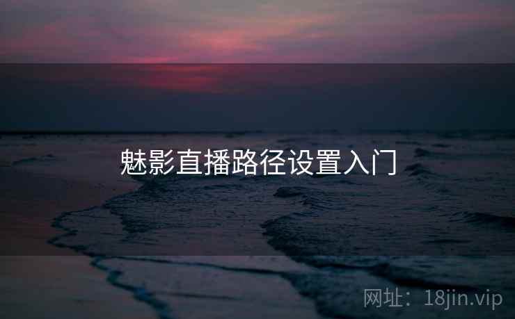 魅影直播路径设置入门