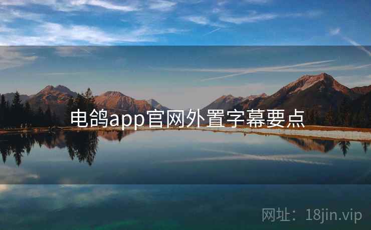 电鸽app官网外置字幕要点