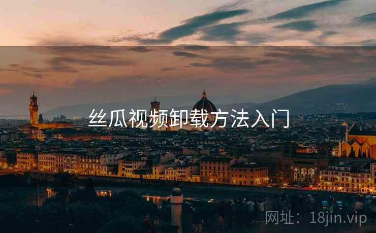 丝瓜视频卸载方法入门