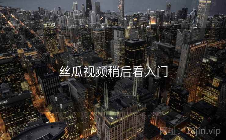 丝瓜视频稍后看入门