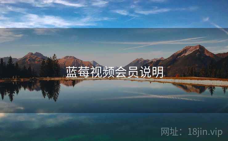 蓝莓视频会员说明
