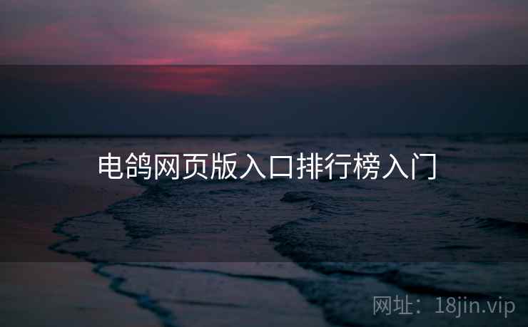 电鸽网页版入口排行榜入门
