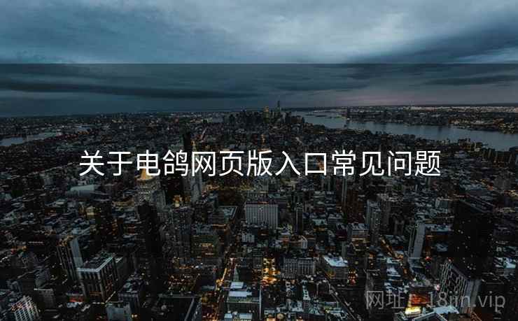 关于电鸽网页版入口常见问题