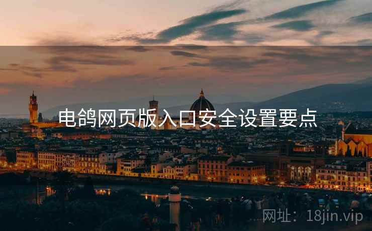 电鸽网页版入口安全设置要点